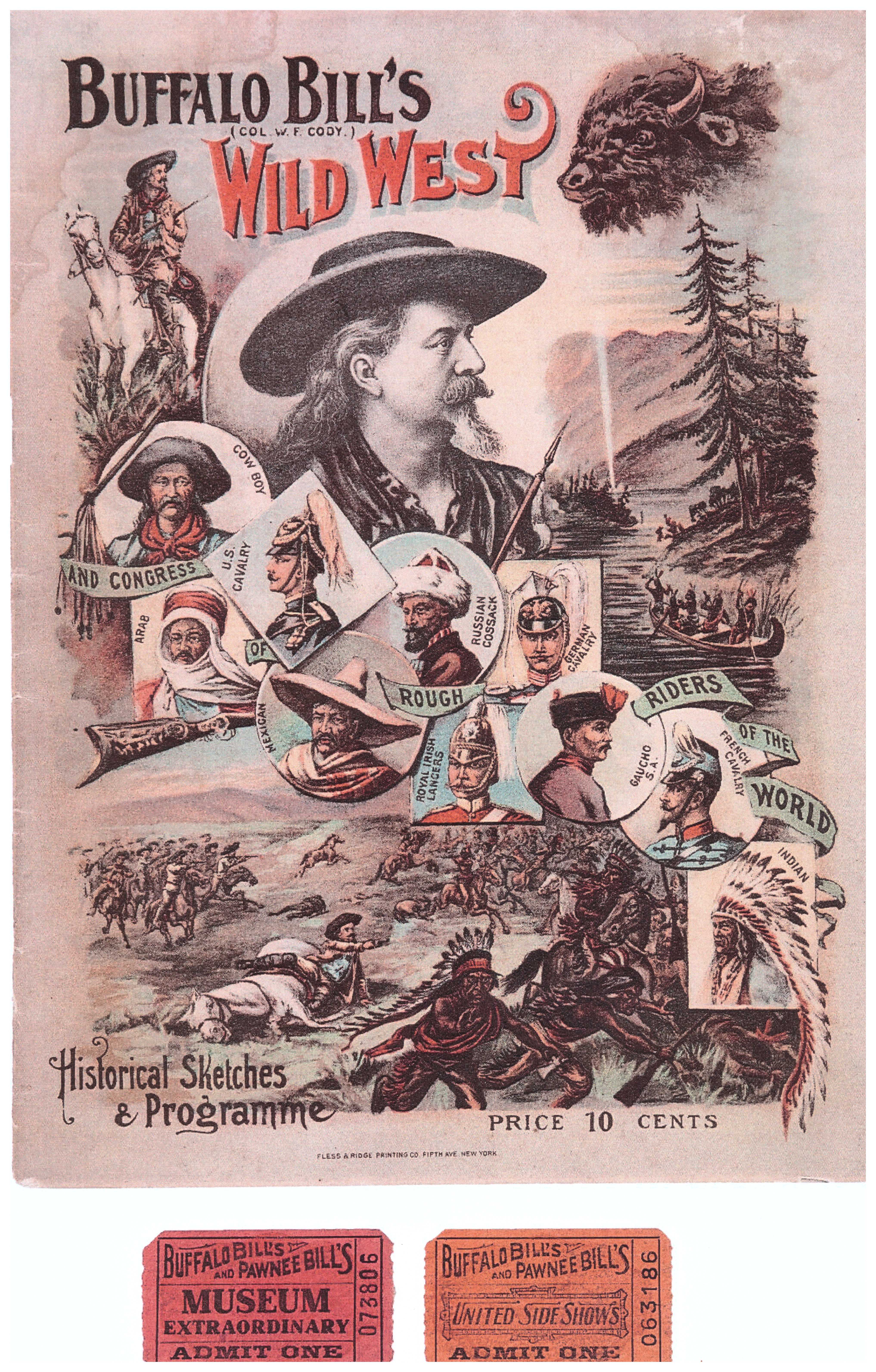 Wild West Show poster and tickets